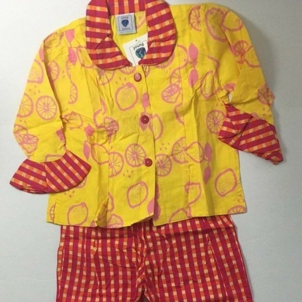 Young Colors 8 Top Pants Girls Lemonade Yellow